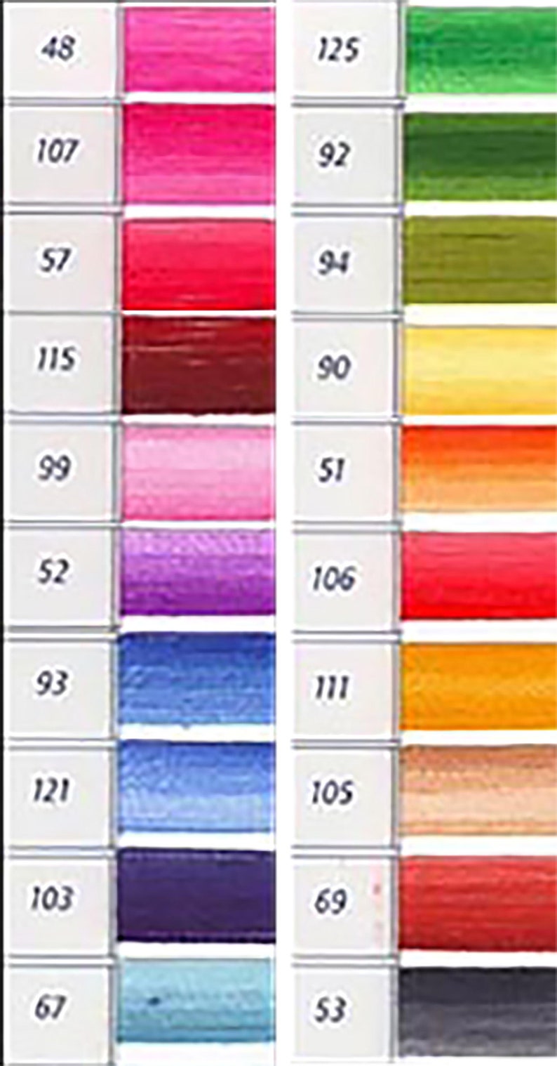 10 Skeins DMC 6strand Cotton Floss Article 117 Cross Stitch Etsy