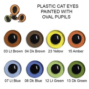 18mm X 13mm Safety Eyes 1 Pair Amigurumi Safety Eyes Plastic Oval