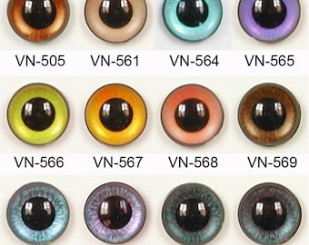 1 Pair 20mm Article VN Plastic Safety Eyes Round Pupils Plastic Washers Marked Down due to Small FLAWS Rough Edges Teddy Bear Plush Toy