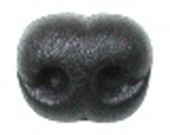 1 8mm x 6.4mm Black Plastic Safety Nose Article 01 w/ Plastic Washers Size 0