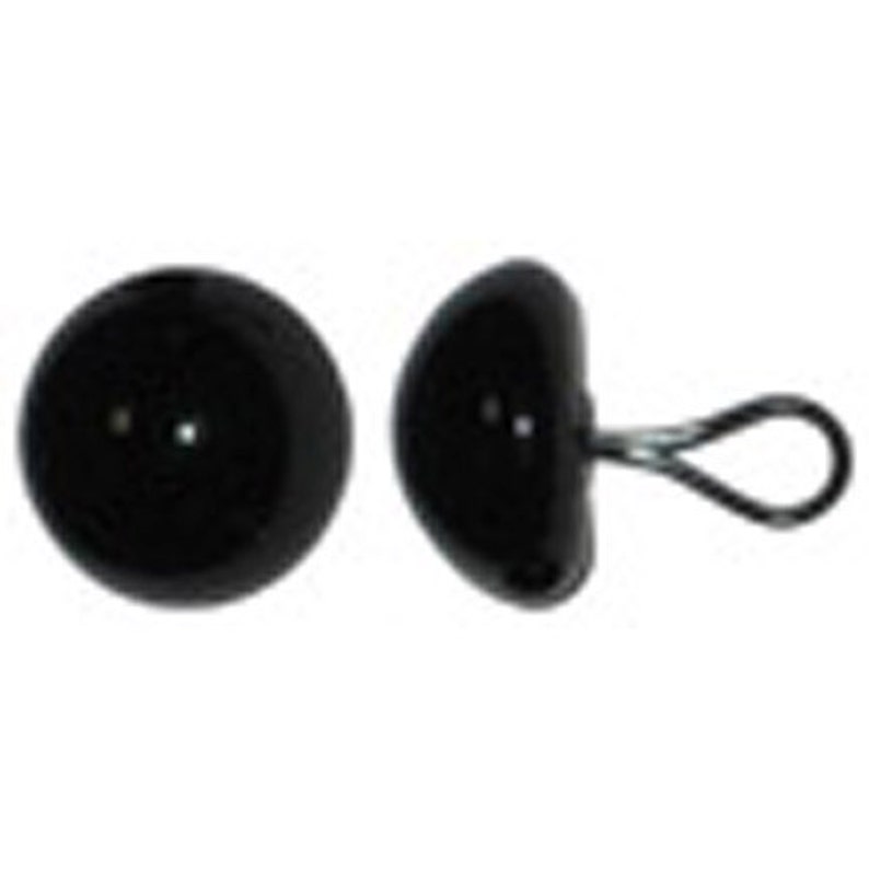 1 Pair 16mm Black Glass Eyes on Wire Loop Article LE1 Teddy Bear Doll Puppet Soft Plush Toy Stuffed Animal Miniature Plushie