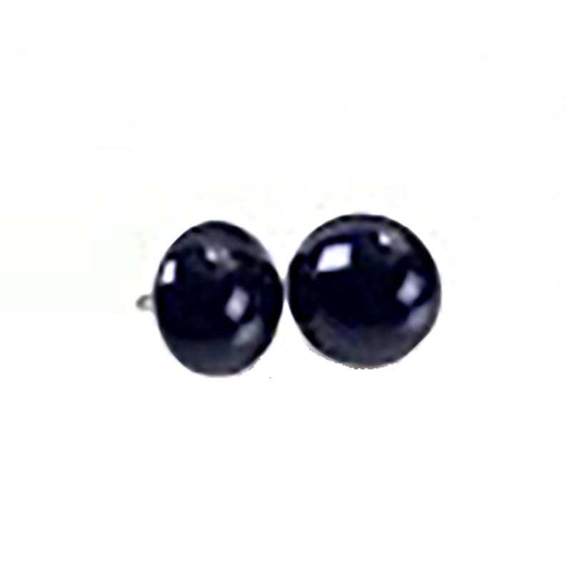 1 Pair Black Glass Eyes on Wire Loop 3mm to 22mm Unmatched Article LE1 image 2
