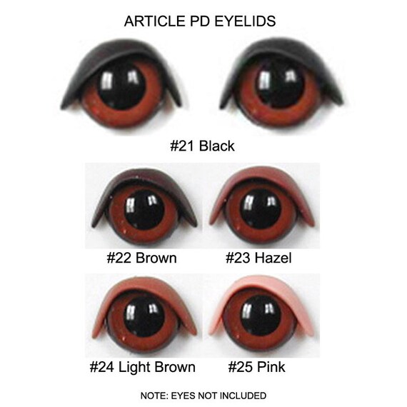 1 Pair 20mm Plastic Eyelids Article PD Size 4 Available in Etsy