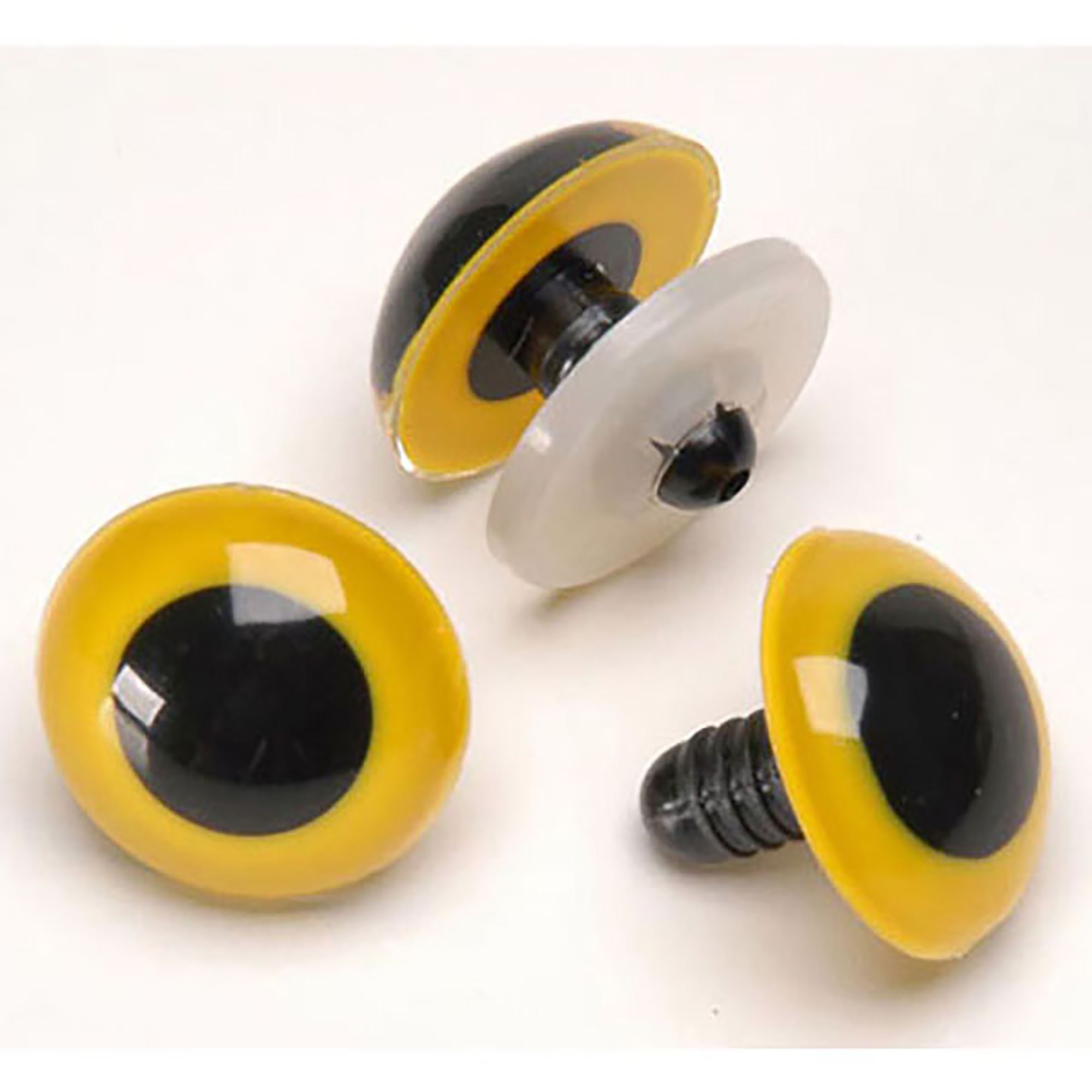 25 Pair 18mm Plastic Safety Economy Eyes Brown or Yellow with Etsy