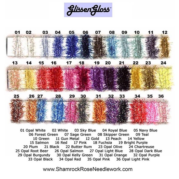 1 Bag Glissen Gloss Estaz Nylon Metallic Needlework Thread 2.25 yards