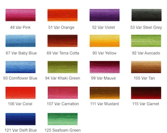 1 nysta DMC Pearl Cotton Broderitråd i olika färger Artikel 116 Storlek 8 10 grams nystan korsstygnstråd nålspets broderi bomull pärla