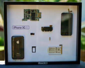 Vintage iPhone 3GS Shadowbox Art