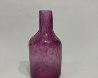 Vase bouteille violet