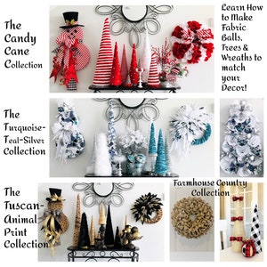 The Fabric Collections Tutorials Package: Learn How to Make Fabric Balls, Trees and Wreaths Easily!