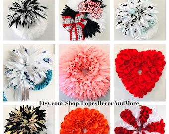 Sunburst & Ruffle Wreaths Tutorial-- Learn How to Make Stunning Wreaths Easily and Economically!