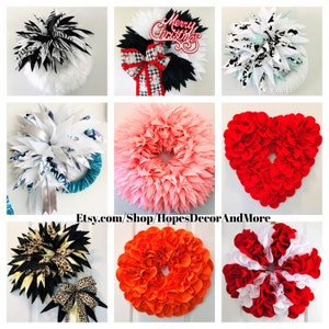 Sunburst & Ruffle Wreaths Tutorial-- Learn How to Make Stunning Wreaths Easily and Economically!