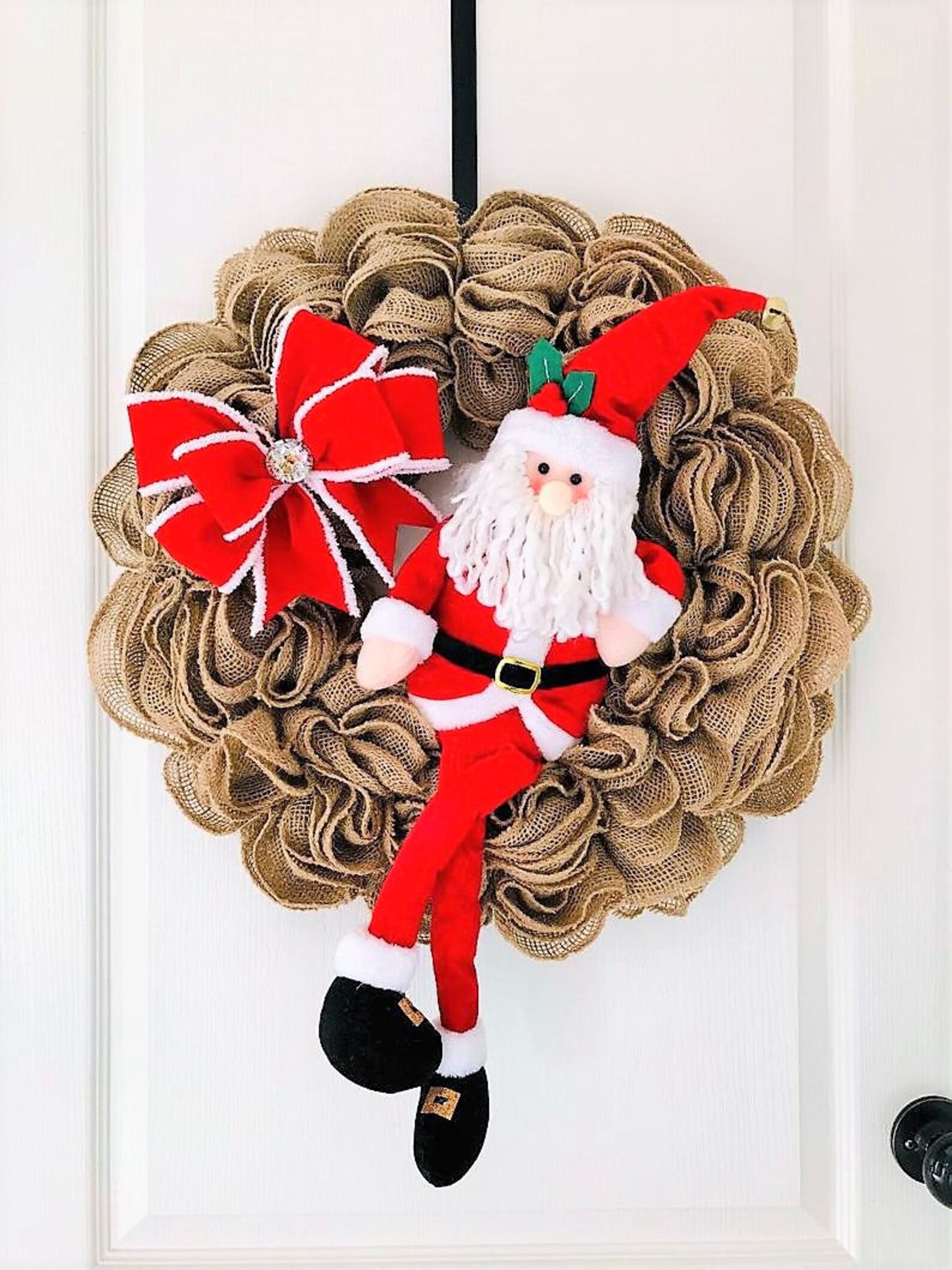 Scalloped Ruffle Burlap Wreath Tutorial; How to Make A "one of A Kind ...