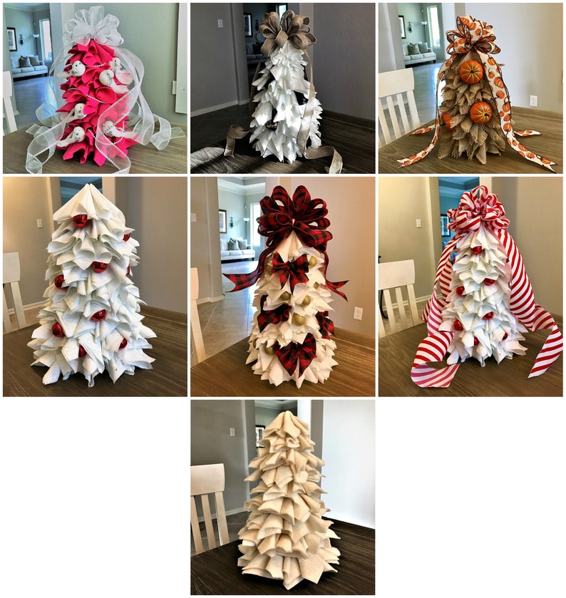 DIY Tree & Tree Topper Bow Tutorials Trees For All Seasons Etsy