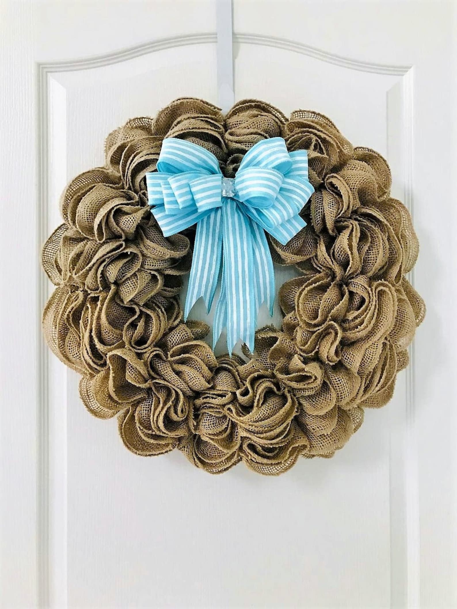 Scalloped Ruffle Burlap Wreath Tutorial; How to Make A "one of A Kind ...