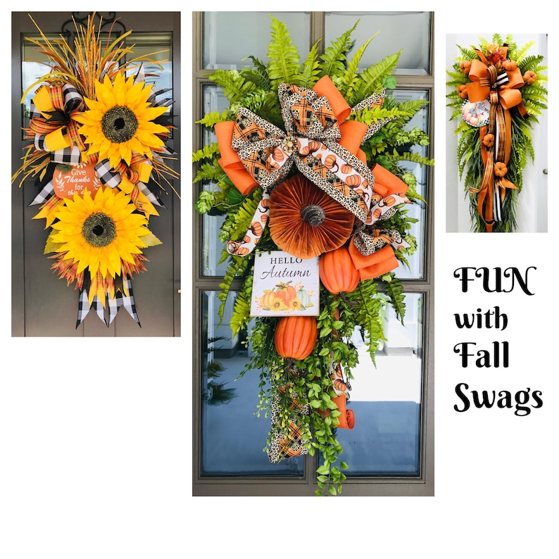 NEW! Swag Forms with Tutorials, His Amazing Swag Forms, Teardrop Swag Form --V-Shape Swag Form, Swag Frames, Wreath Forms image 5