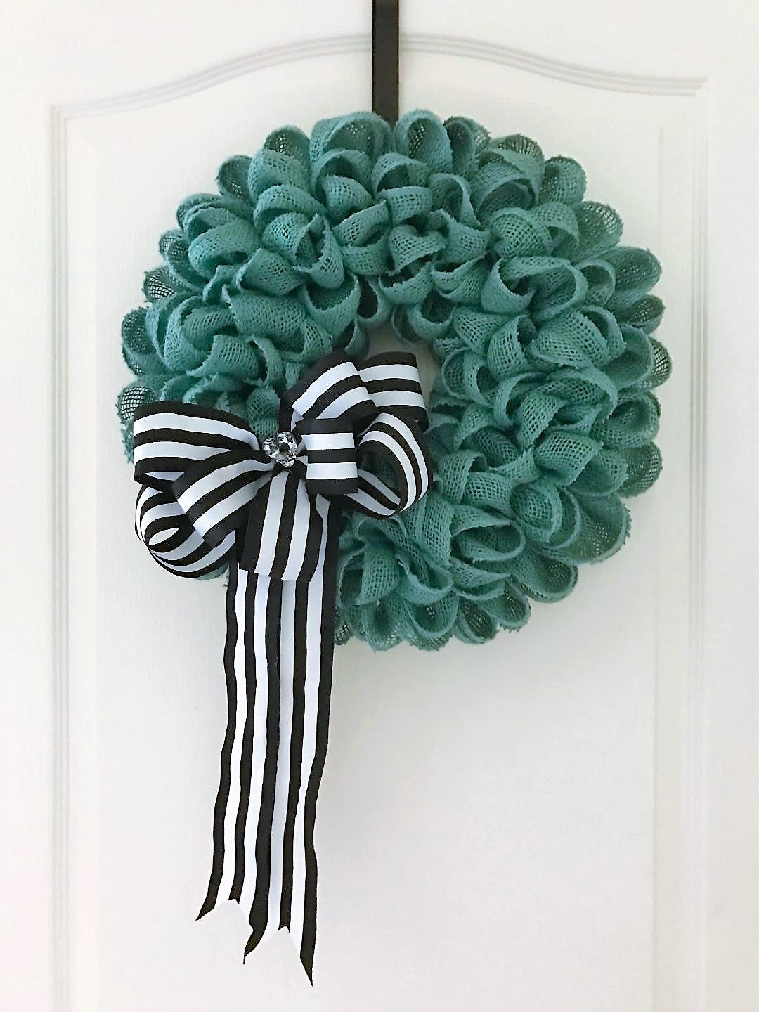 Black & White Striped Wired Ribbon 2 2.5 or Etsy