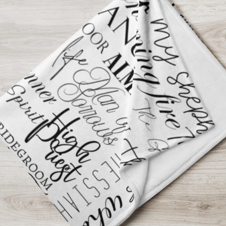 Names of God Throw Blanket Etsy