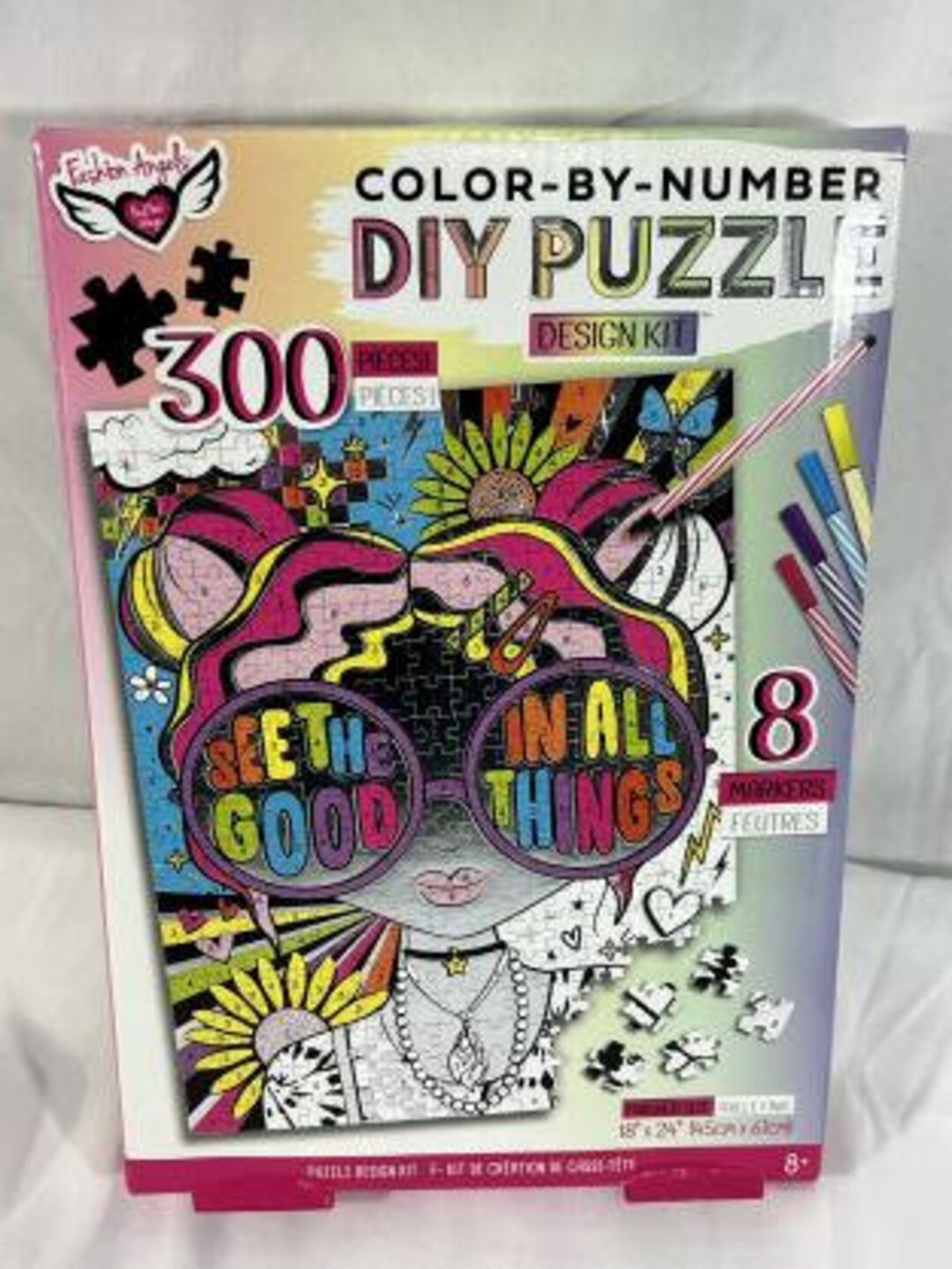 Fashion Angels Color by Number DIY Puzzle Etsy