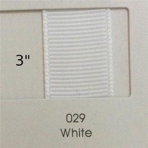3&quot; Solid White Ribbon