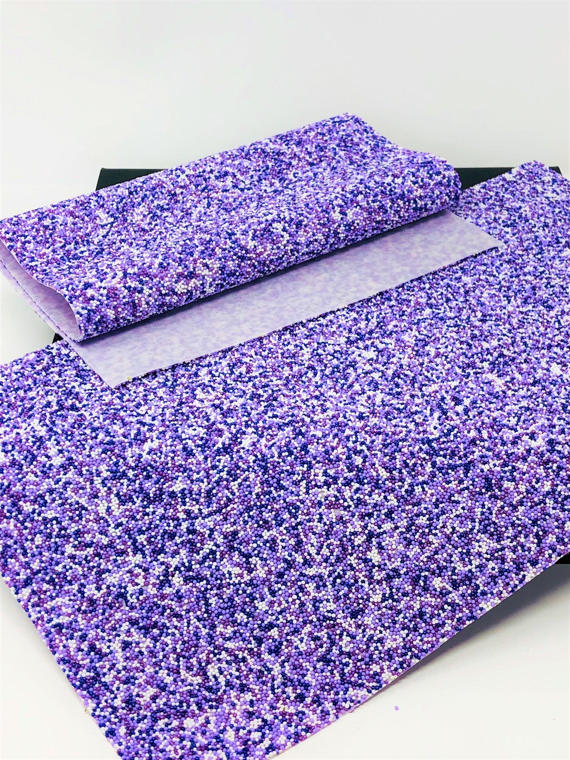 Purple Candy Sprinkles Sheet Faux Leather Sheets for Bows - Etsy