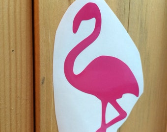 Flamingo Vinyl Decal, Vinyl Stickers, Laptop Decal, Flamingo Car Sticker, Laptop Sticker, Car Decal, Bird Sticker