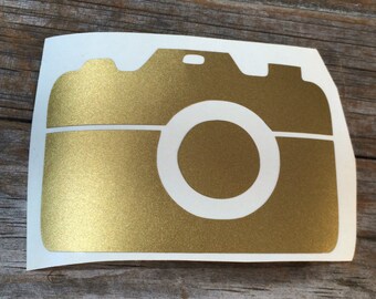 Camera Vinyl Decal, Vinyl Stickers, Photography Laptop Decal, Car Sticker, Photographer Laptop Sticker, Car Decal