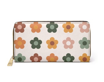 Boho Florals Zipper Wallet