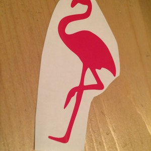 Flamingo Vinyl Decal, Vinyl Stickers, Laptop Decal, Flamingo Car Sticker, Laptop Sticker, Car Decal, Bird Sticker image 3