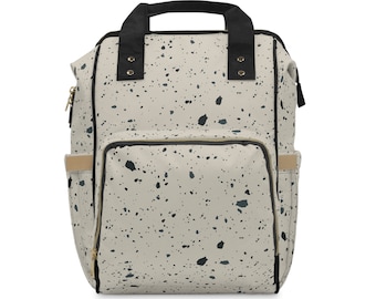 Terrazzo Speckled Multifunctional Diaper Backpack