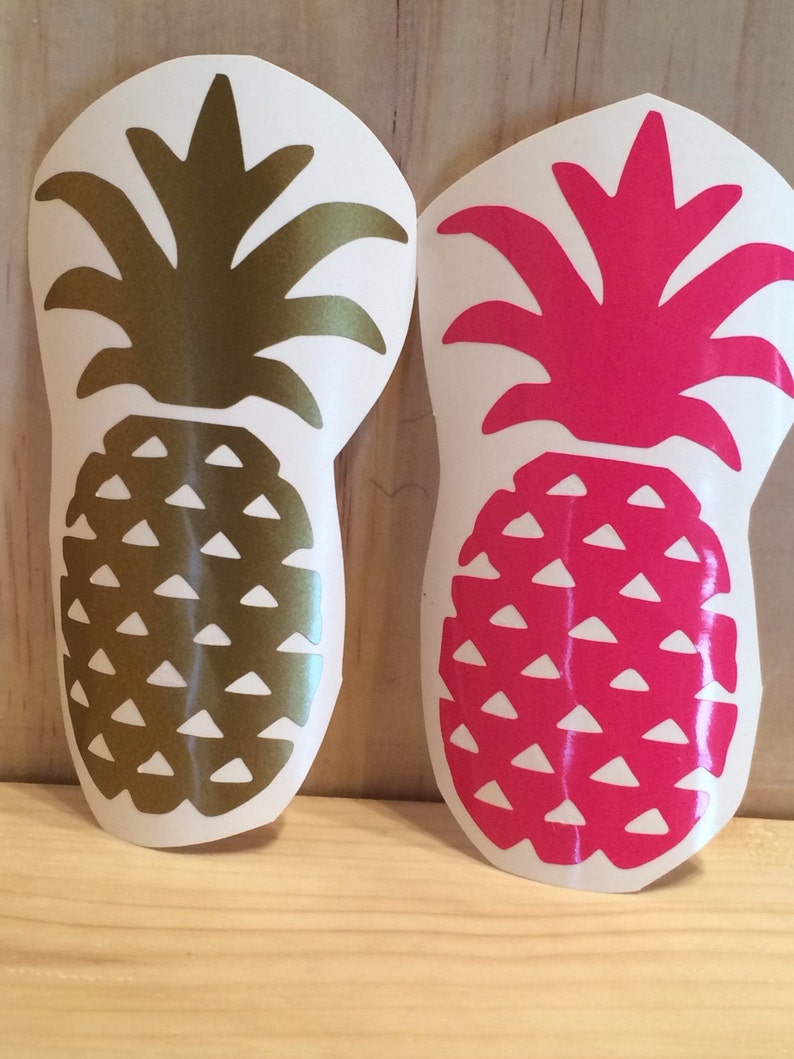 Pineapple Vinyl Decal, Vinyl Stickers, Laptop Decal, Car Sticker, Vinyl Design, Pineapple Sticker image 3