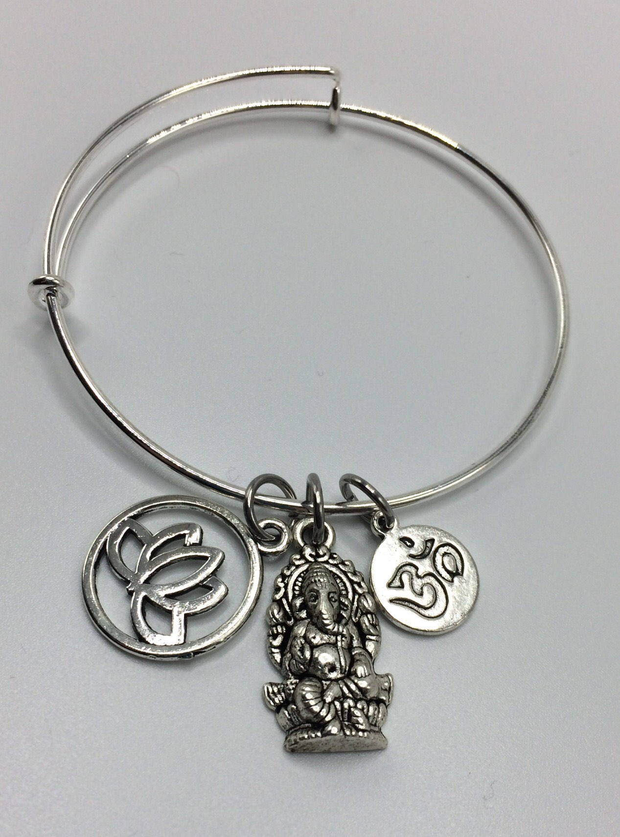 Spiritual Lotus bracelet Ganesha Bracelet Yoga Bracelet | Etsy
