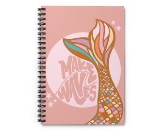 Make Waves Spiral Notebook - Ruled Line