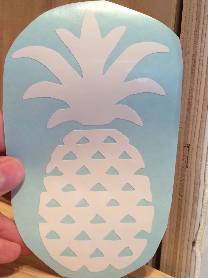 Pineapple Vinyl Decal, Vinyl Stickers, Laptop Decal, Car Sticker, Vinyl Design, Pineapple Sticker image 4