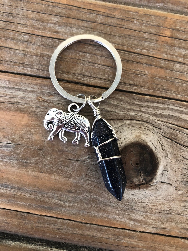 Elephant Crystal Keychain, keychain, elephant keychain, Gift for her, Gift for mom, Gift for wife, Christmas gift image 5