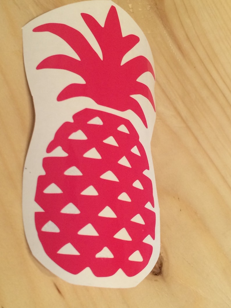 Pineapple Vinyl Decal, Vinyl Stickers, Laptop Decal, Car Sticker, Vinyl Design, Pineapple Sticker image 5