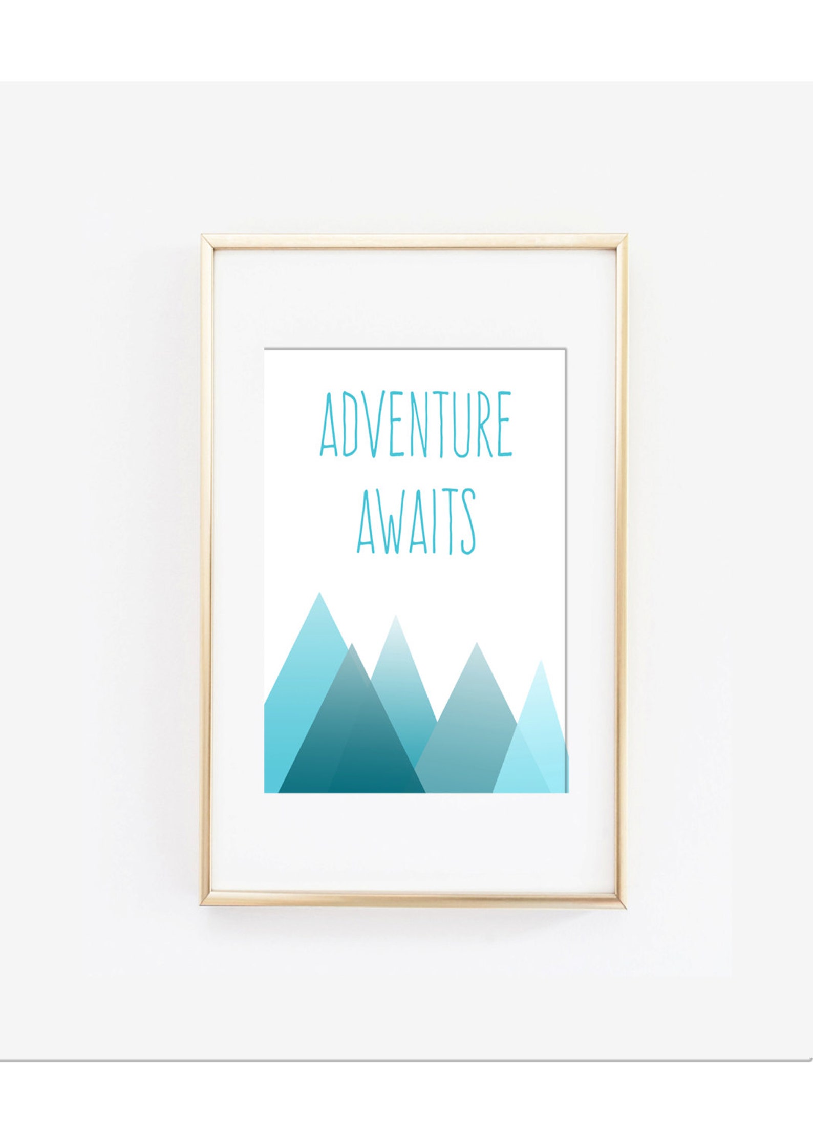 Adventure Awaits Design Printable Wall Art Instant Download Etsy