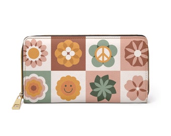 Hippie Quilt Zipper Wallet