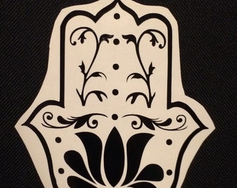 Hamsa Vinyl Decal, Vinyl Stickers, Laptop Decal, Car Sticker, Vinyl Design, Car Decal, Laptop Sticker, Hamsa Sticker