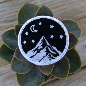 Mountain Patch, Embroidered Patch, Mountains, Nature Patch, Applique Iron On Patch, Adventure, Patches, Gifts for him, Gifts for her image 5
