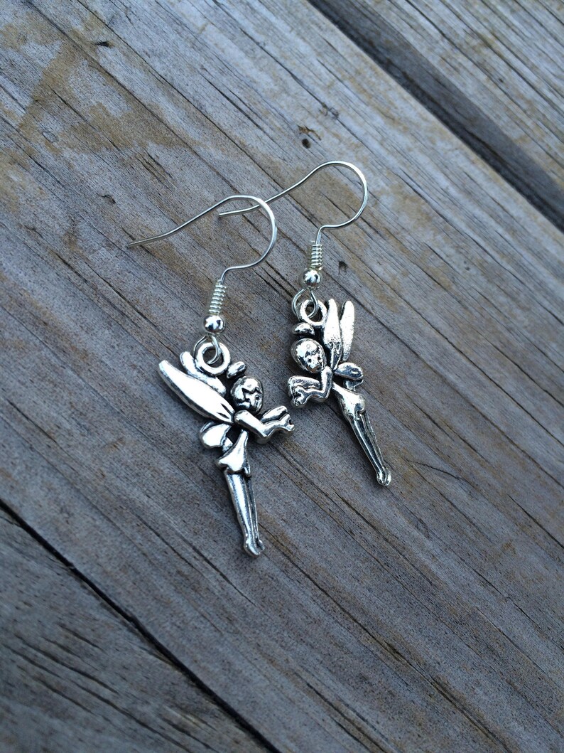 Fairy Charm Earrings, Charm Earrings, Gifts for her, Boho Earrings image 2