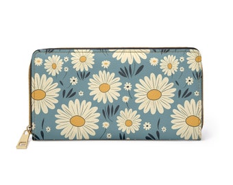 Daisy Flower Zipper Wallet