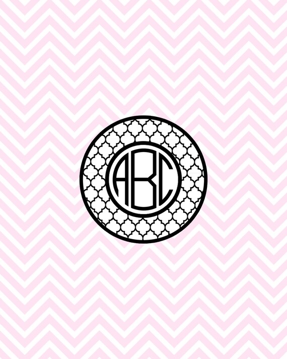Download Quatrefoil Monogram Design SVG DXF Files for Cricut Design | Etsy