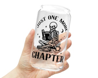 Just One More Chapter Drinking Glass, 16oz