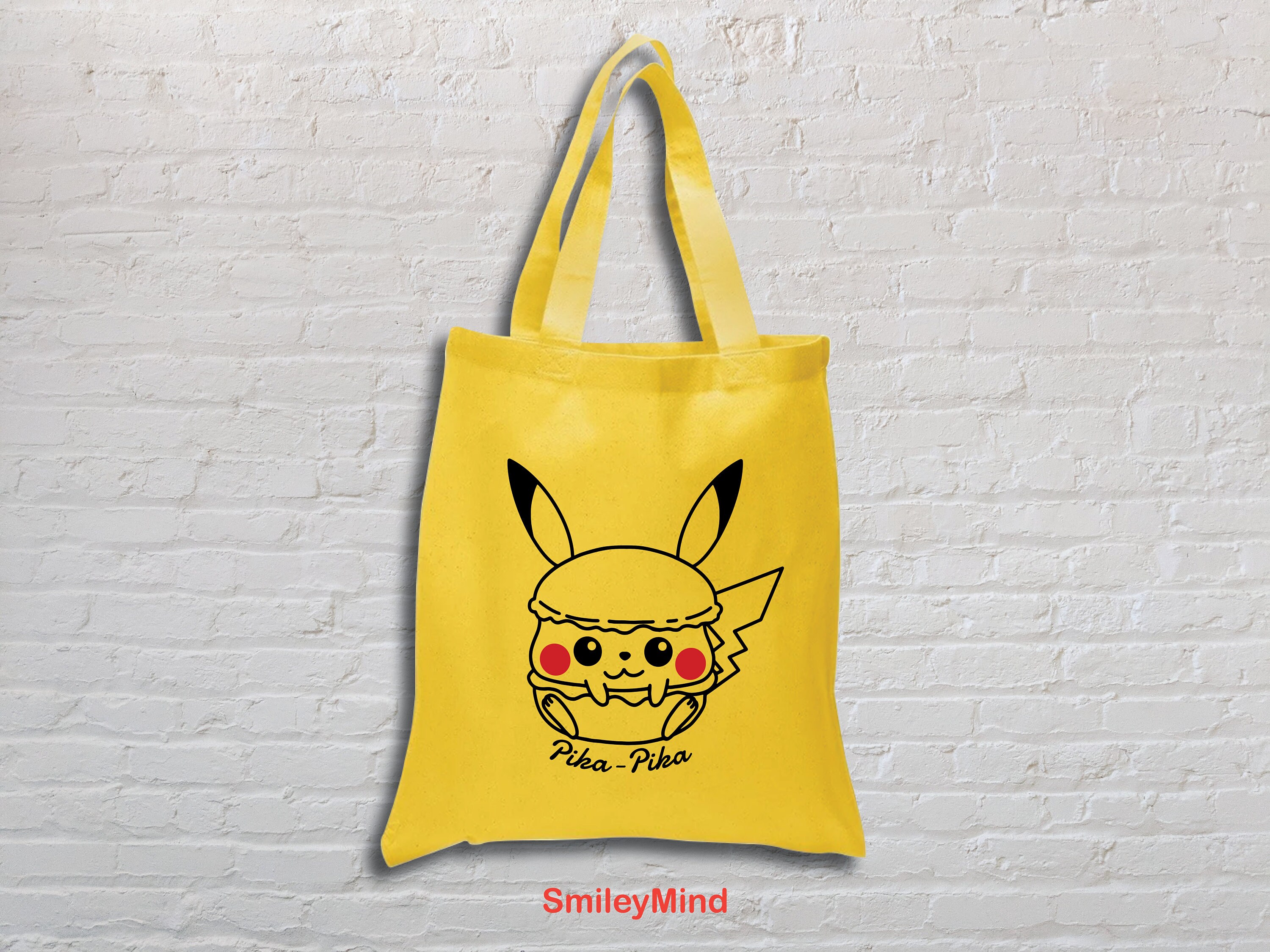 Japan Pokemon Mini Tote Bag Lunch Bag - Pikachu Yellow
