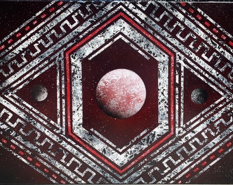 God of War - Arte abstrata em tinta spray