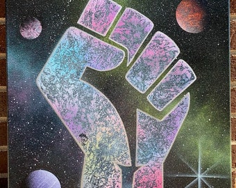 Pintura do espaço Black Lives Matter