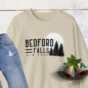 It’s A Wonderful Life Bedford Falls Christmas  Sweatshirt It’s a Wonderful Life crewneck