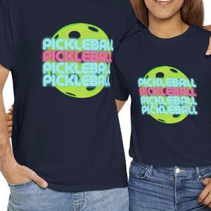 Pickleball Neon Sign Pickle ball shirt Glow