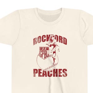 A League of Their Own Rockford Peaches Youth Short Sleeve Tee