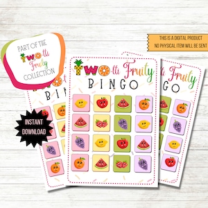 Two-tti Fruity Bingo Games Party Game Second Birthday Fruit Collection